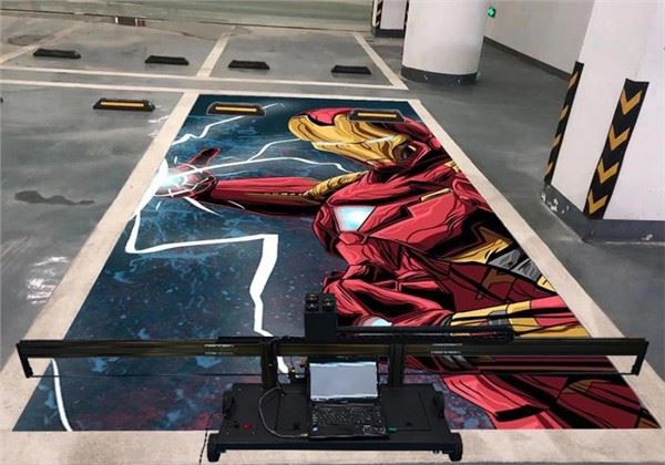 מכונת הדפסת רצפות TFP1000 במהירות גבוהה 3D UV